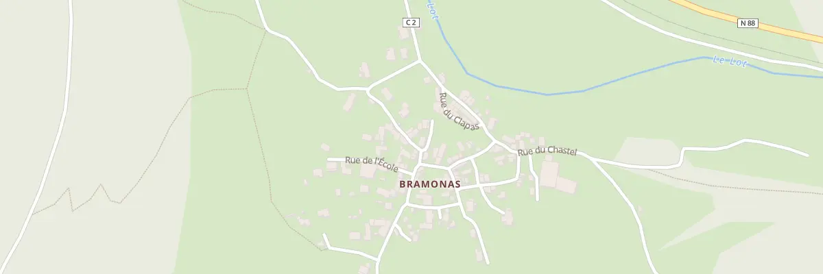 Plan du 5272 Bramonas à Balsièges