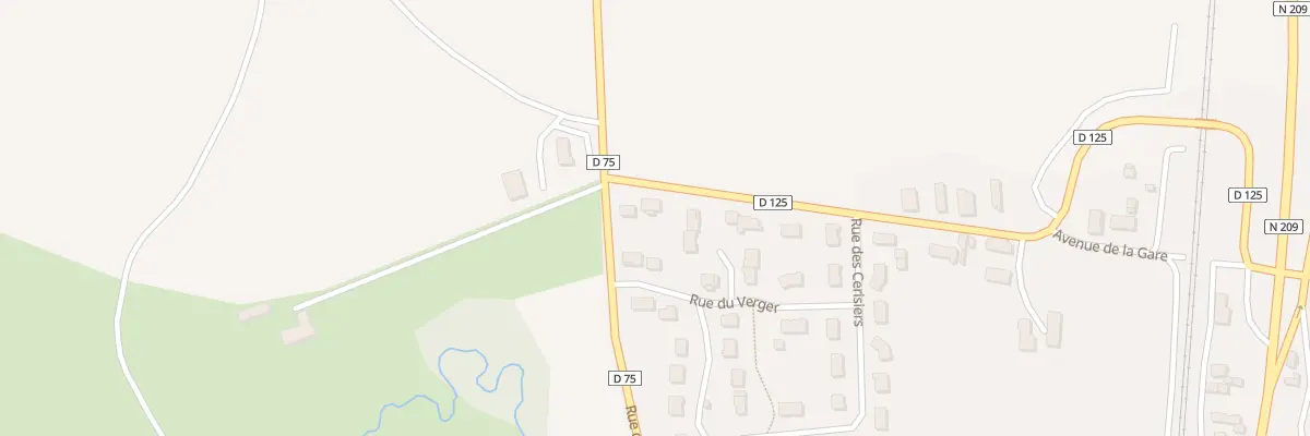 Plan du 4 Av de la Gare à Créchy
