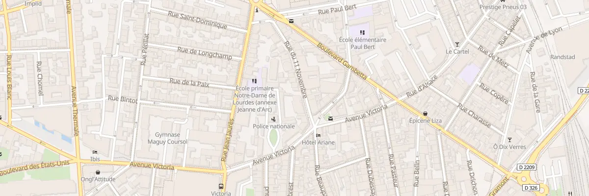 Plan du 5 Rue du 11 Novembre à Vichy