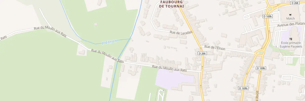 Plan du 36 Rue du Moulin aux Rats à Saint-Amand-les-Eaux
