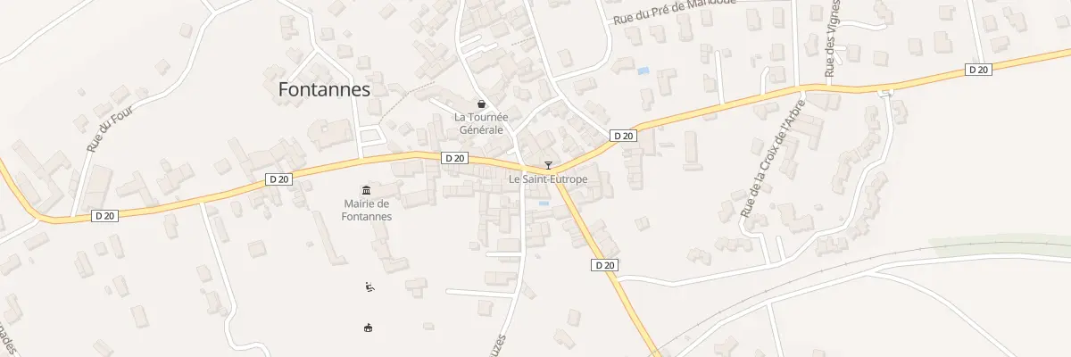 Plan du 5024 Au Bourg à Fontannes