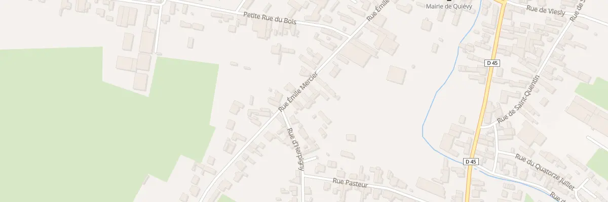 Plan du 23 Rue Emile Mercier à Quiévy