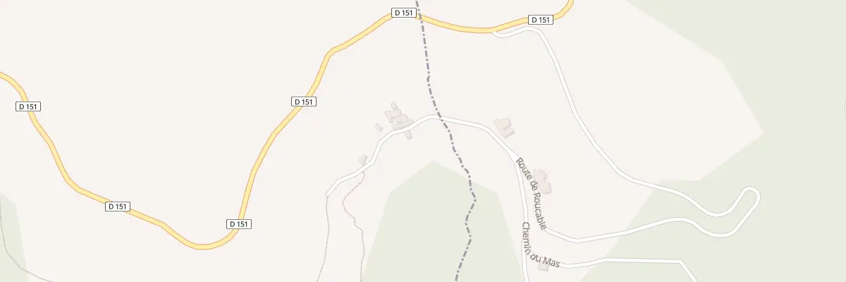 Plan du 5093 Roucabie à Dourbies
