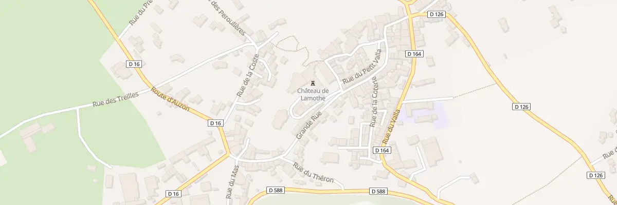 Plan du 6 Rue du Chateau à Lamothe
