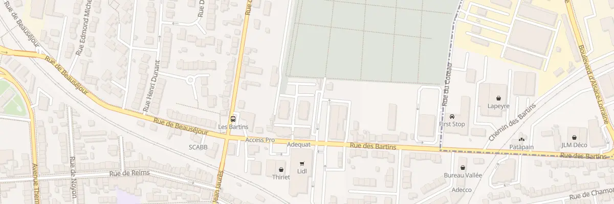 Plan du 15 Rue des Bartins à Vichy