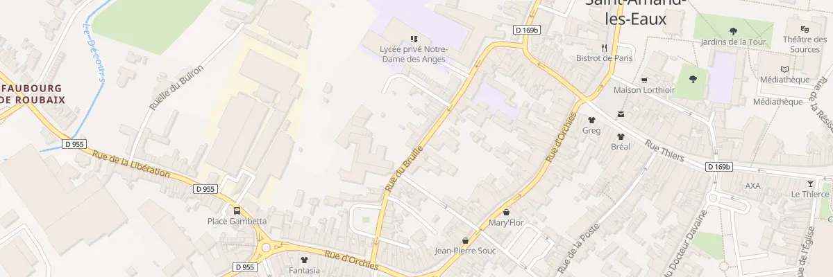 Plan du 36 Rue du Bruille à Saint-Amand-les-Eaux