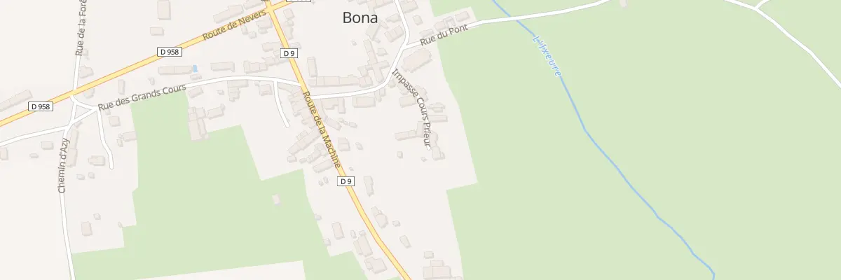 Plan du 176 Le Bourg à Bona