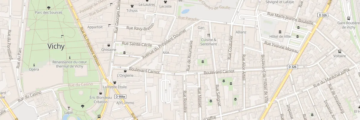 Plan du 8 Imp Mombrun à Vichy
