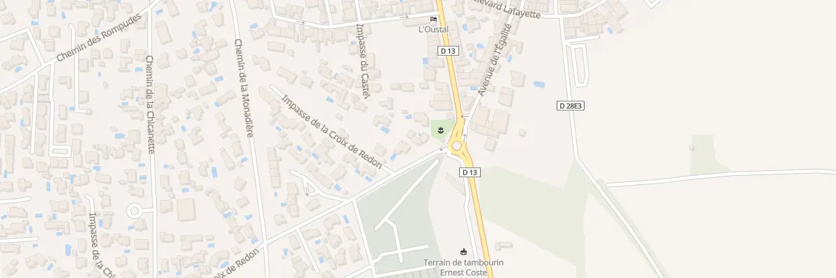 Plan du 2 Che de la Croix de Redon à Bessan