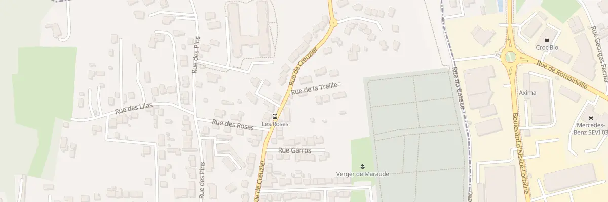 Plan du 2 Rue de la Treille à Vichy