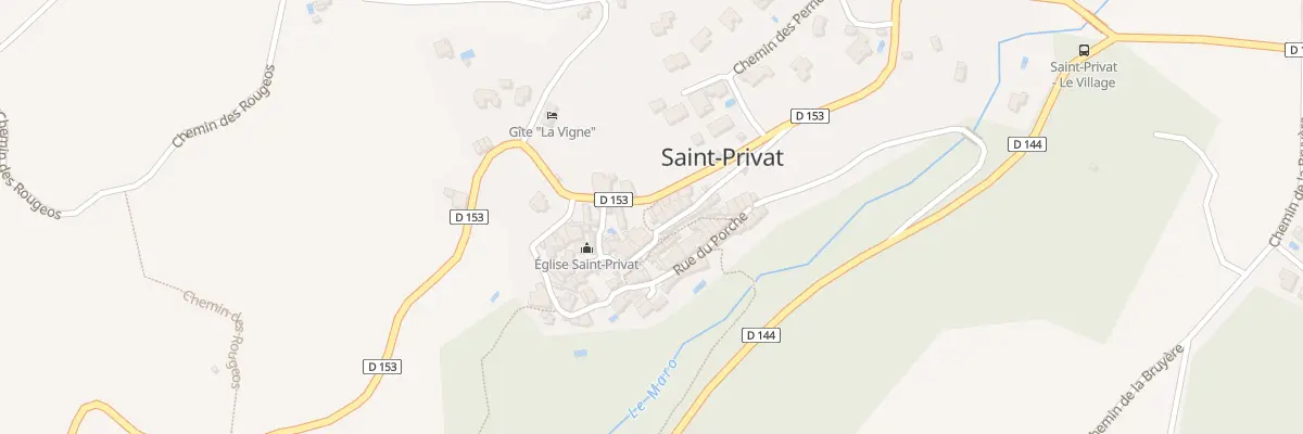Plan du 6 Rte de Lodève Saint Privat à Saint-Privat