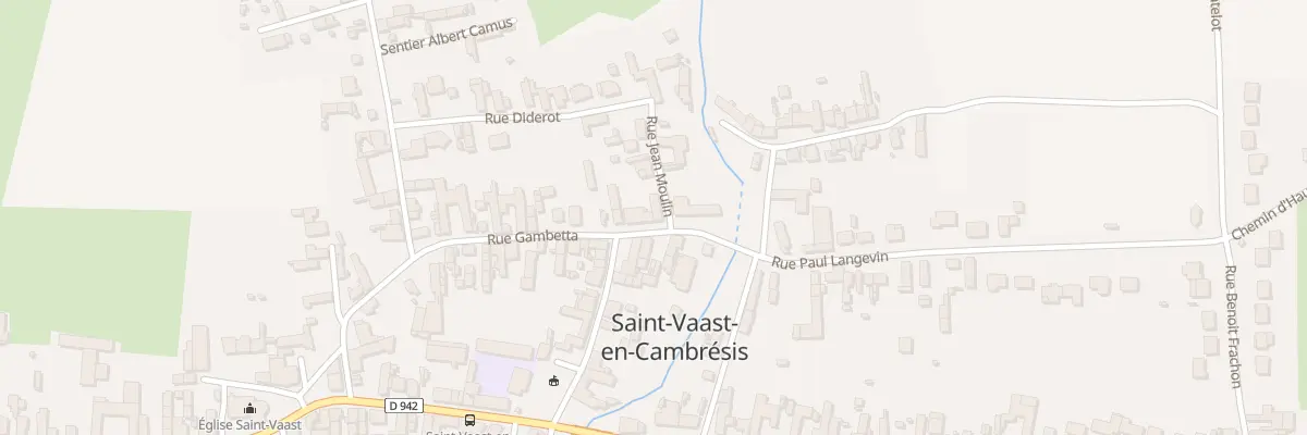 Plan du 1 Rue Jean Moulin à Saint-Vaast-en-Cambrésis