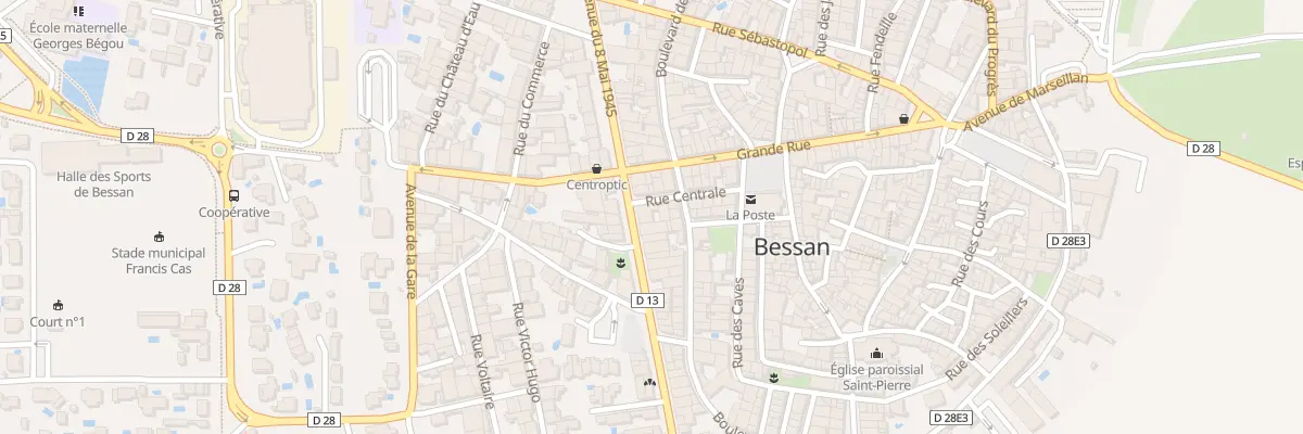 Plan du 5 Av de la Victoire à Bessan