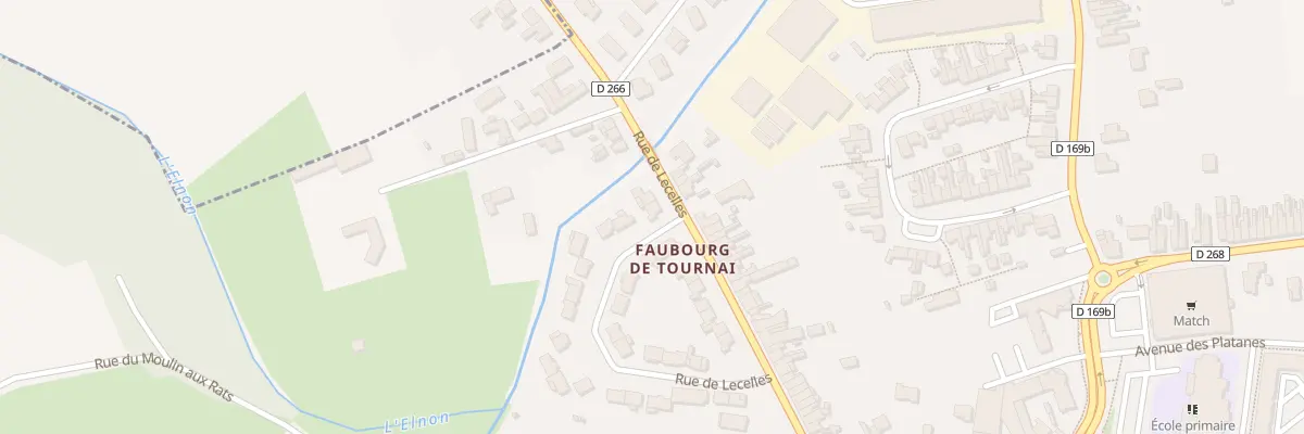 Plan du 183 Rue de Lecelles à Saint-Amand-les-Eaux