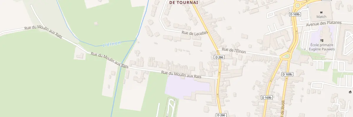 Plan du 26 Rue du Moulin aux Rats à Saint-Amand-les-Eaux