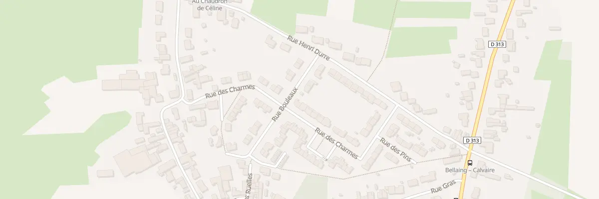 Plan du 20 Rue des Charmes à Bellaing