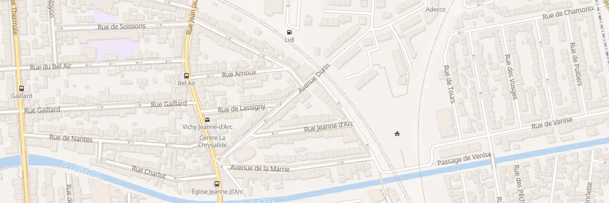 Plan du 18 Av Durin à Vichy