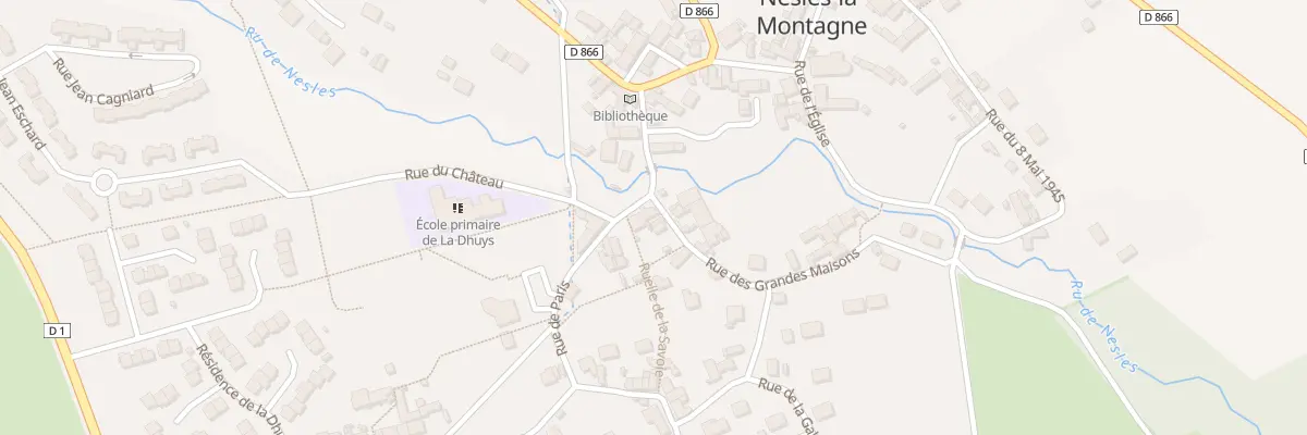 Plan du 1 Rue des Grandes Maisons à Nesles-la-Montagne