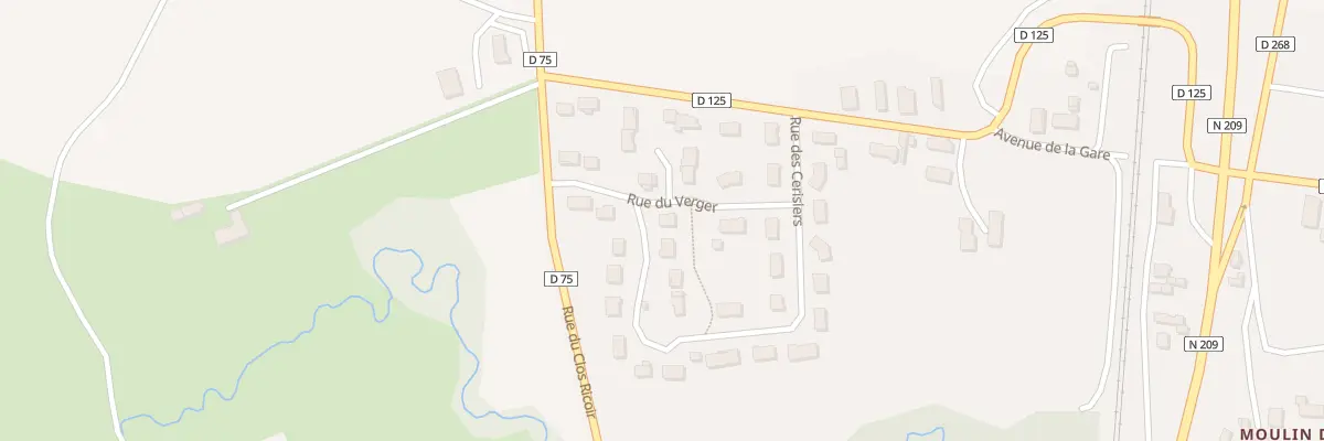 Plan du 6 Rue du Verger à Créchy