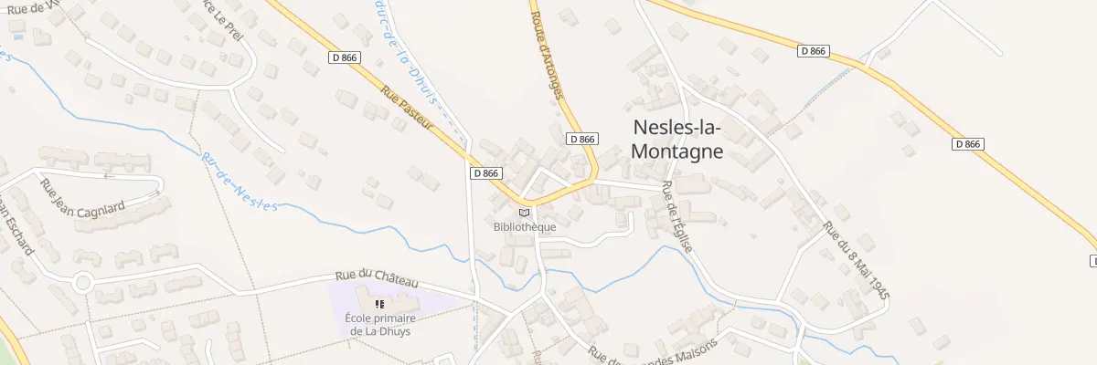 Plan du 3 Rue Pasteur à Nesles-la-Montagne
