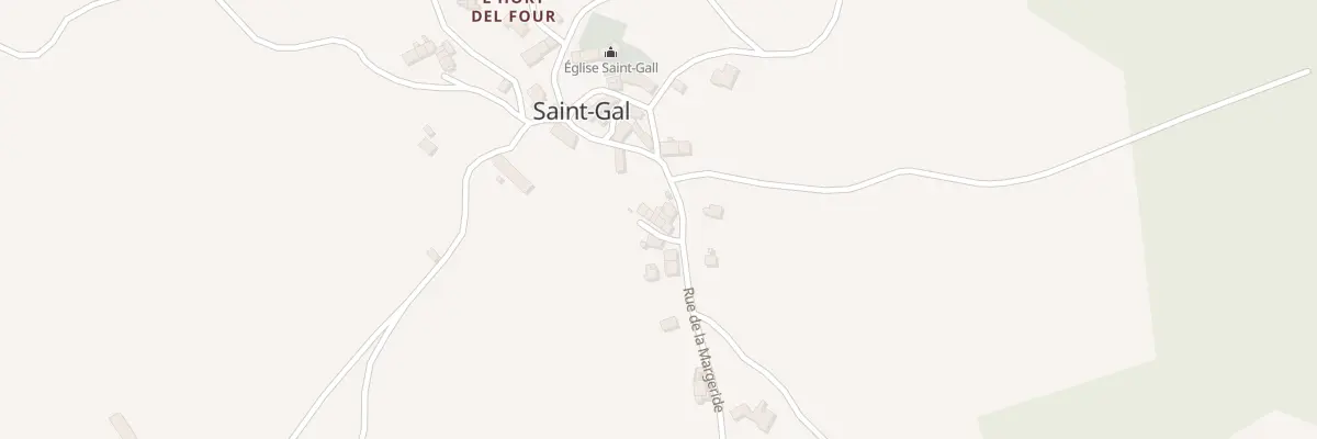 Plan du 5035 Village de Saint Gal à Saint-Gal