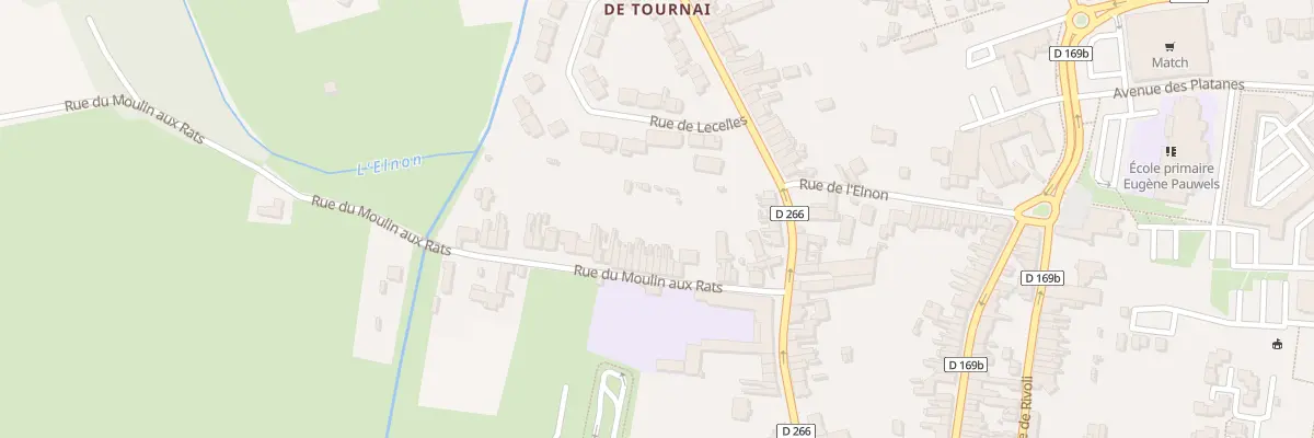 Plan du 18 Rue du Moulin aux Rats à Saint-Amand-les-Eaux