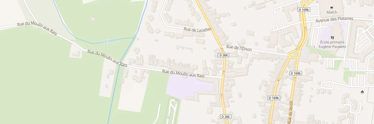 Plan du 16 Rue du Moulin aux Rats à Saint-Amand-les-Eaux