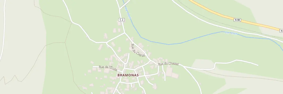Plan du 5168 Bramonas à Balsièges