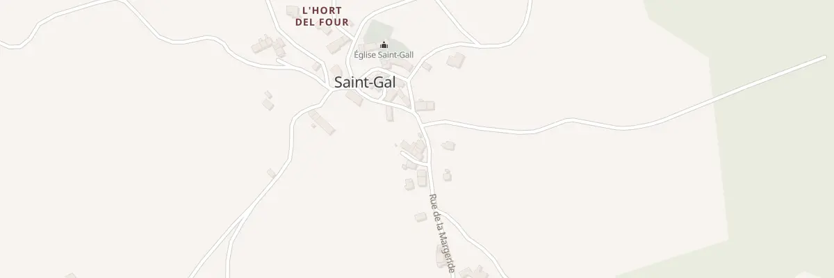 Plan du 5042 Village de Saint Gal à Saint-Gal