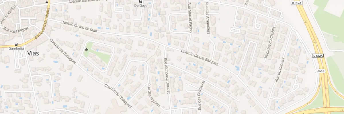 Plan du 2 Rue Alphonse Daudet à Vias