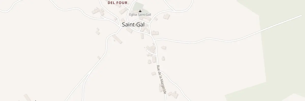 Plan du 5036 Village de Saint Gal à Saint-Gal
