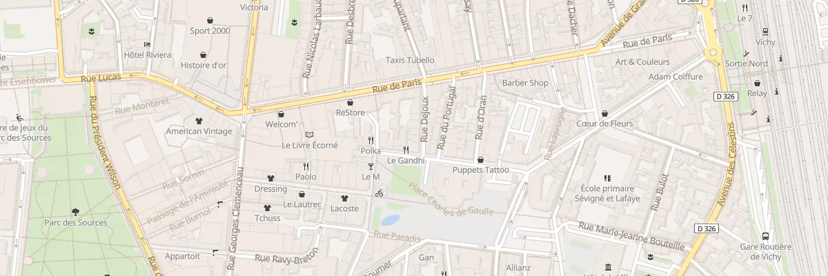 Plan du 3 Rue Dejoux à Vichy