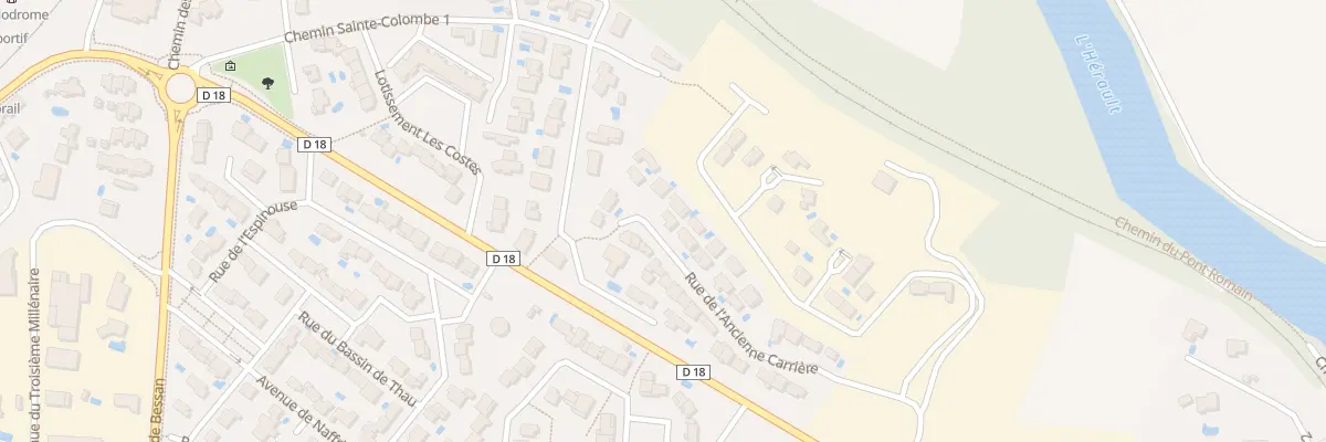 Plan du 28 Rue de l’Ancienne Carrière à Saint-Thibéry