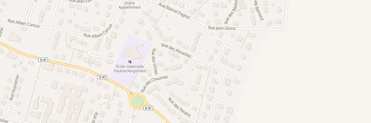 Plan du 13 Rue des Chaumes à Joigny