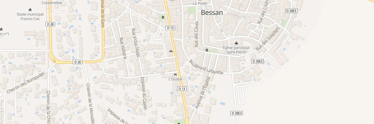 Plan du 3 Bd La Fayette à Bessan