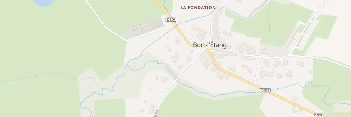 Plan du 9 Pl de la Liberte - Bourg à Bort-l’Étang