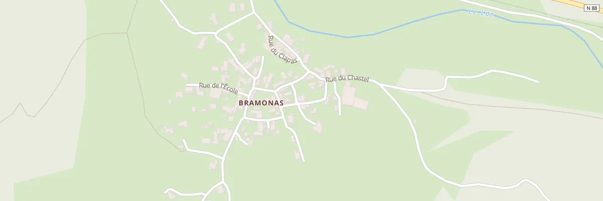 Plan du 74 Rue des Chazas à Balsièges