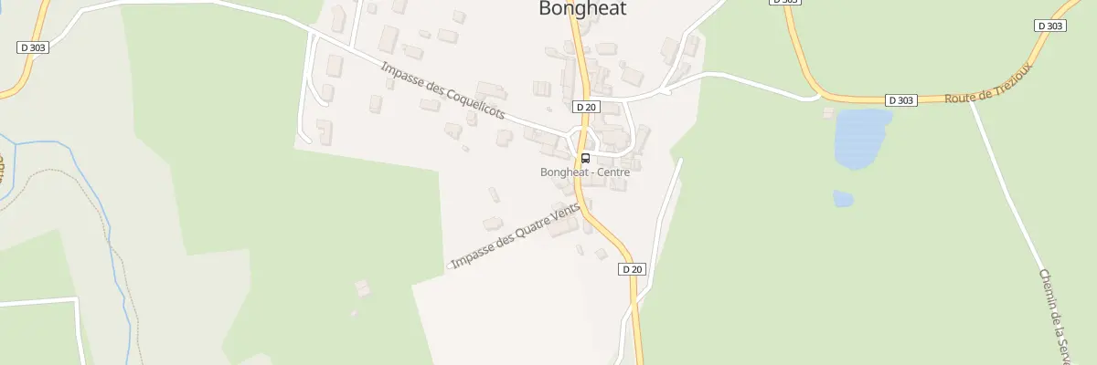 Plan du 5009 Bourg de Bongheat à Bongheat