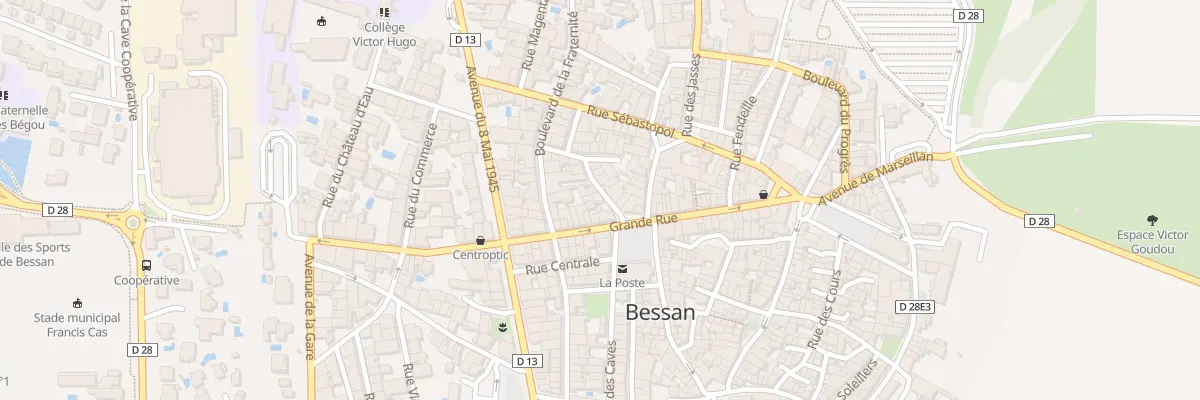 Plan du 7 Rue Fontvieille à Bessan