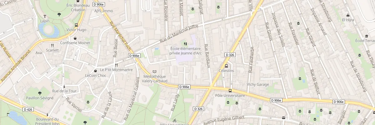 Plan du 5 Imp Lardy à Vichy