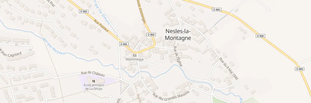 Plan du 2 Rue Pasteur à Nesles-la-Montagne