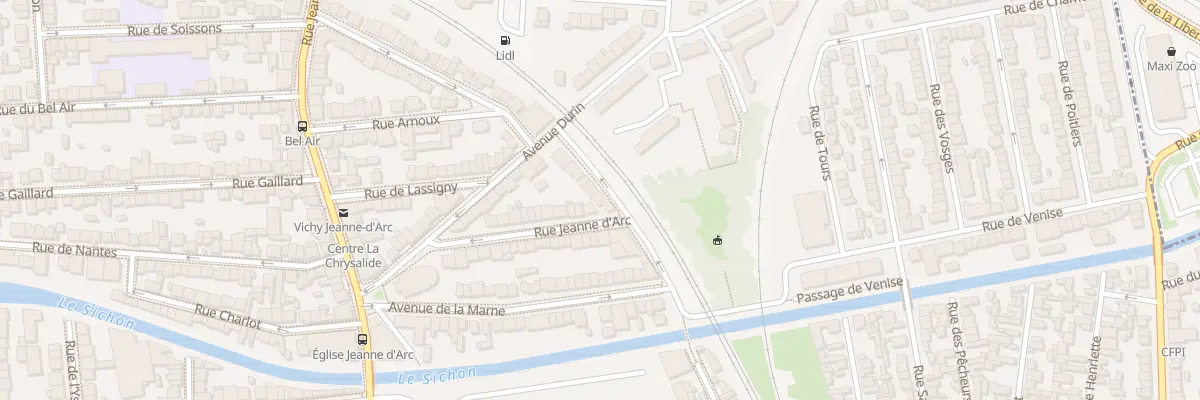 Plan du 13 Rue Démonet à Vichy