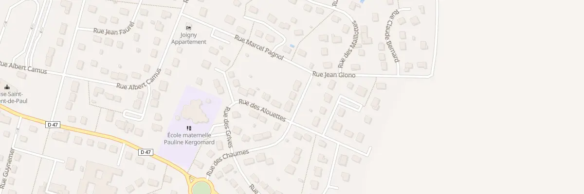 Plan du 17 Rue des Chaumes à Joigny