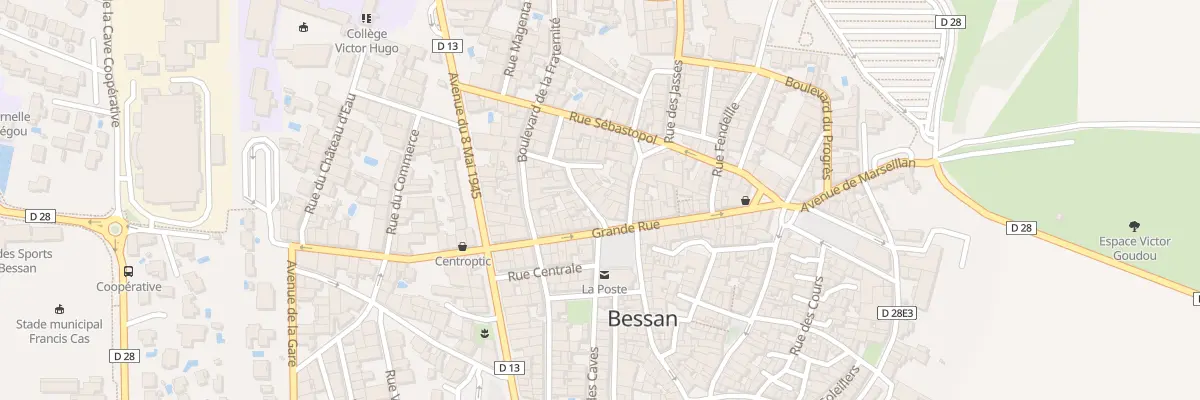 Plan du 6 Rue Fontvieille à Bessan