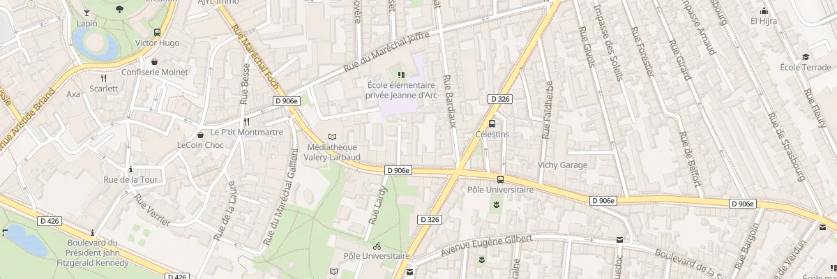 Plan du 88 Rue Marechal Lyautey à Vichy