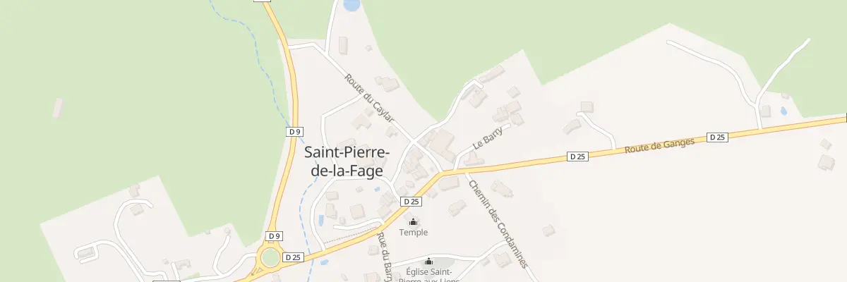 Plan du 2A Rte du Caylar à Saint-Pierre-de-la-Fage
