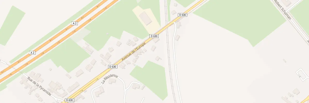 Plan du 860 Avenue de l’Europe à Haulchin