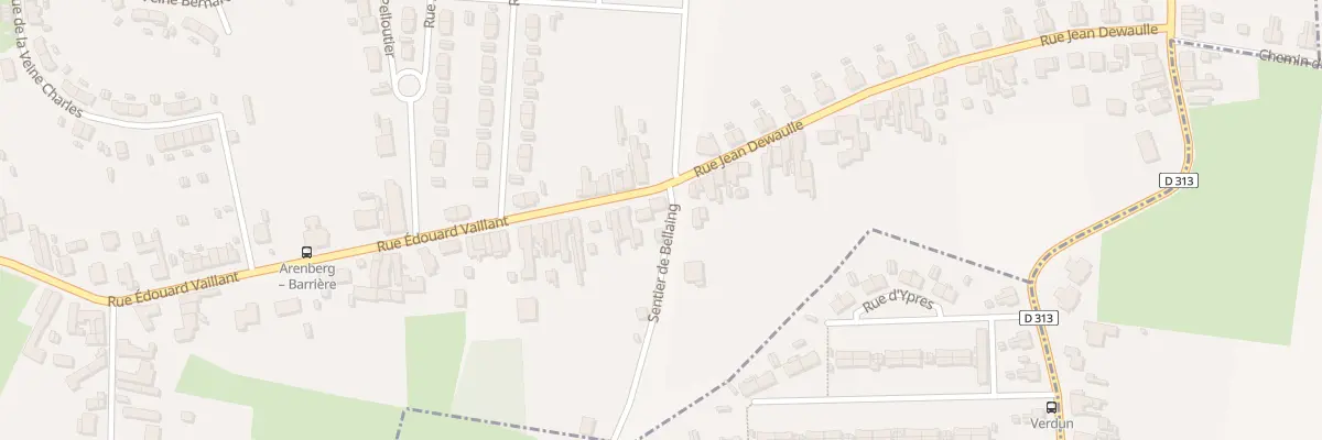 Plan du 92 Rue Edouard Vaillant à Wallers
