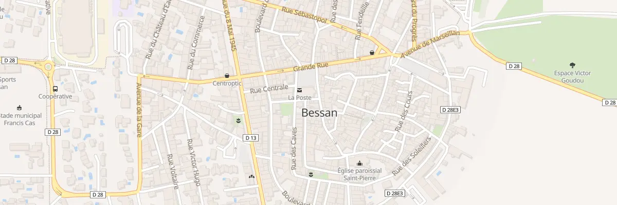 Plan du 1 Rue de la Muraille à Bessan