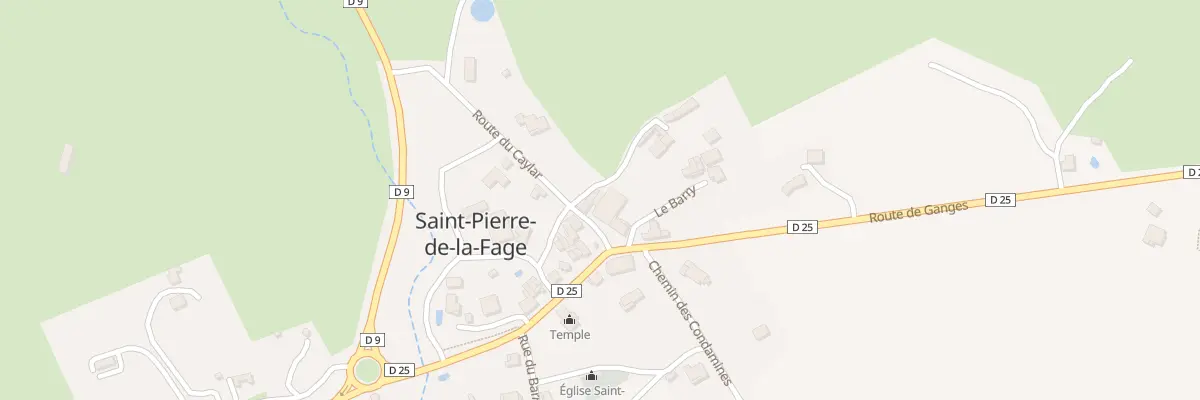 Plan du 4B Rte du Caylar à Saint-Pierre-de-la-Fage